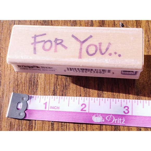 EK Success Image Tree Rubber Stamps - Script “For You” IT15A - Picture 2 of 9